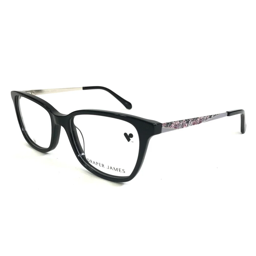 Draper James Eyeglasses Frames DJ5058 001 BLACK Cat Eye Full Rim 53-17-140